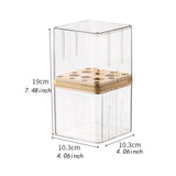 Maxbell Makeup Holder Dustproof Cover Anti Slip Desktop Organizer for Dresser Vanity for Brushes