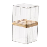 Maxbell Makeup Holder Dustproof Cover Anti Slip Desktop Organizer for Dresser Vanity for Brushes