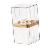 Maxbell Makeup Holder Dustproof Cover Anti Slip Desktop Organizer for Dresser Vanity for Brushes
