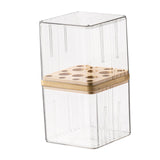 Maxbell Makeup Holder Dustproof Cover Anti Slip Desktop Organizer for Dresser Vanity for Brushes