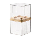 Maxbell Makeup Holder Dustproof Cover Anti Slip Desktop Organizer for Dresser Vanity for Brushes