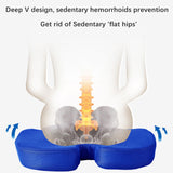 Maxbell Memory Foam Seat Cushion Breathable Gaming Chairs Butt Pillow Coccyx Cushion Blue