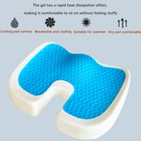 Maxbell Memory Foam Seat Cushion Breathable Gaming Chairs Butt Pillow Coccyx Cushion Blue