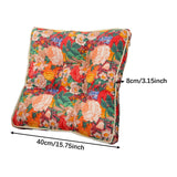 Maxbell Square Chair Seat Cushion Fireplace Reading Corner Pillow 40x40cm Thick Soft Style C