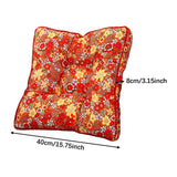 Maxbell Square Chair Seat Cushion Fireplace Reading Corner Pillow 40x40cm Thick Soft Style D