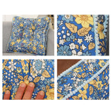 Maxbell Square Chair Seat Cushion Fireplace Reading Corner Pillow 40x40cm Thick Soft Style E