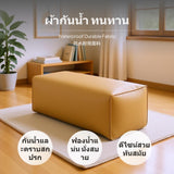 Maxbell Multifunctional Footstool Ottoman, Ergonomic Shoe Changing Stool & Sofa Footrest, Removable Cover, Anti-Slip Base, Comfortable Fabric, for Living Room, Bedroom, Office, Under Desk Sapphire Blue