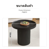 Maxbell 2-Piece Modern Cream design Coffee Table Set, French circular table, PetCompatible Small Space Living Room Accent Table, Metal Movable Sofa Side Table, Light Luxury, Gray Light Gray