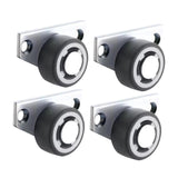 Maxbell 4 Pieces Casters Replacement Silent for Cabinet Wooden Gate Furniture Repair 1.25inch  wheel
