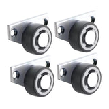 Maxbell 4 Pieces Casters Replacement Silent for Cabinet Wooden Gate Furniture Repair 1.25inch  wheel