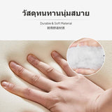 Maxbell Genuine Leather Ottoman Bench, Small Accent Footstool, Modern Sofa Stool for Living Room & Bedroom, Art-Inspired Design, Cat Scratching-Resistant or earth-conscious Leather, sturdy Wood Frame, Multiple hues Sizes Milk Apricot