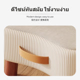 Maxbell 30cm Small Ottoman Stool, Modern Sofa Footrest Bench for Living Room & Entrance entrance area, sturdy Wood Frame, Soft Fabric padding, Portable Multi-Function Shoe Changing Stool Small Low Orange