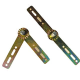 Maxbell 2 Pieces Sofa Bed Hinges Sturdy DIY Repair Sofa Connectors for Home recliner