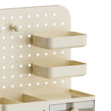 Maxbell Desk Organizer with Drawer Rack Makeup Organizer for Countertop Home Desktop Yellow