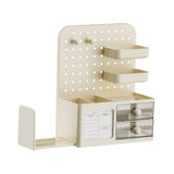 Maxbell Desk Organizer with Drawer Rack Makeup Organizer for Countertop Home Desktop Yellow
