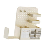 Maxbell Desk Organizer with Drawer Rack Makeup Organizer for Countertop Home Desktop Yellow