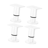Maxbell 4Pcs Adjustable Height Furniture Support Legs Practical for Bed Sofa Dresser White 8 to12cm
