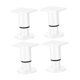 Maxbell 4Pcs Adjustable Height Furniture Support Legs Practical for Bed Sofa Dresser White 12 to 18cm