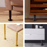 Maxbell 4Pcs Adjustable Height Furniture Support Legs Practical for Bed Sofa Dresser White 12 to 18cm