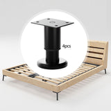 Maxbell 4Pcs Adjustable Height Furniture Support Legs Practical for Bed Sofa Dresser Black 8 to12cm