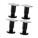 Maxbell 4Pcs Adjustable Height Furniture Support Legs Practical for Bed Sofa Dresser Black 8 to12cm