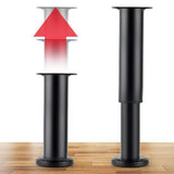Maxbell 4Pcs Adjustable Height Furniture Support Legs Practical for Bed Sofa Dresser Black 8 to12cm