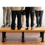 Maxbell 4Pcs Adjustable Height Furniture Support Legs Practical for Bed Sofa Dresser Black 12 to 18cm