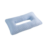 Maxbell Ear Piercing Pillow Breathable Washable Soft Comfortable Filling with A Hole Blue