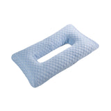 Maxbell Ear Piercing Pillow Breathable Washable Soft Comfortable Filling with A Hole Blue