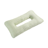 Maxbell Ear Piercing Pillow Breathable Washable Soft Comfortable Filling with A Hole Green