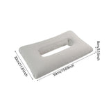 Maxbell Ear Piercing Pillow Soft Washable Breathable Neck Head Support with Ear Hole Gray