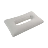 Maxbell Ear Piercing Pillow Soft Washable Breathable Neck Head Support with Ear Hole Gray
