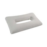 Maxbell Ear Piercing Pillow Soft Washable Breathable Neck Head Support with Ear Hole Gray