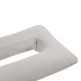 Maxbell Ear Piercing Pillow Soft Washable Breathable Neck Head Support with Ear Hole Gray