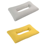 Maxbell Ear Piercing Pillow Soft Washable Breathable Neck Head Support with Ear Hole Gray