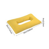 Maxbell Ear Piercing Pillow Soft Washable Breathable Neck Head Support with Ear Hole Yellow