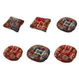 Maxbell Boho Chair Cushion Tatami Living Room Cafe Chair Pad Versatile Soft Non Slip blue 42x42x8cm