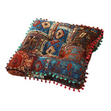 Maxbell Boho Chair Cushion Tatami Living Room Cafe Chair Pad Versatile Soft Non Slip blue 42x42x8cm