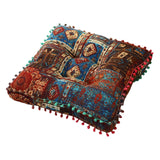 Maxbell Boho Chair Cushion Tatami Living Room Cafe Chair Pad Versatile Soft Non Slip blue 42x42x8cm
