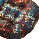 Maxbell Boho Chair Cushion Tatami Living Room Cafe Chair Pad Versatile Soft Non Slip blue 45x45x8cm