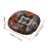 Maxbell Boho Chair Cushion Tatami Living Room Cafe Chair Pad Versatile Soft Non Slip blue 45x45x8cm