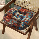 Maxbell Boho Chair Cushion Tatami Living Room Cafe Chair Pad Versatile Soft Non Slip blue 45x45x8cm