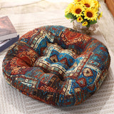 Maxbell Boho Chair Cushion Tatami Living Room Cafe Chair Pad Versatile Soft Non Slip blue 45x45x8cm