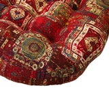 Maxbell Boho Chair Cushion Tatami Living Room Cafe Chair Pad Versatile Soft Non Slip red 45x45x8cm