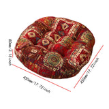 Maxbell Boho Chair Cushion Tatami Living Room Cafe Chair Pad Versatile Soft Non Slip red 45x45x8cm