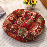 Maxbell Boho Chair Cushion Tatami Living Room Cafe Chair Pad Versatile Soft Non Slip red 45x45x8cm