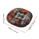 Maxbell Boho Chair Cushion Tatami Living Room Cafe Chair Pad Versatile Soft Non Slip blue 55x55x8cm