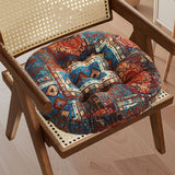 Maxbell Boho Chair Cushion Tatami Living Room Cafe Chair Pad Versatile Soft Non Slip blue 55x55x8cm