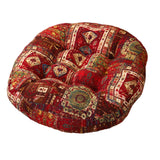 Maxbell Boho Chair Cushion Tatami Living Room Cafe Chair Pad Versatile Soft Non Slip red 55x55x8cm