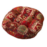 Maxbell Boho Chair Cushion Tatami Living Room Cafe Chair Pad Versatile Soft Non Slip red 55x55x8cm
